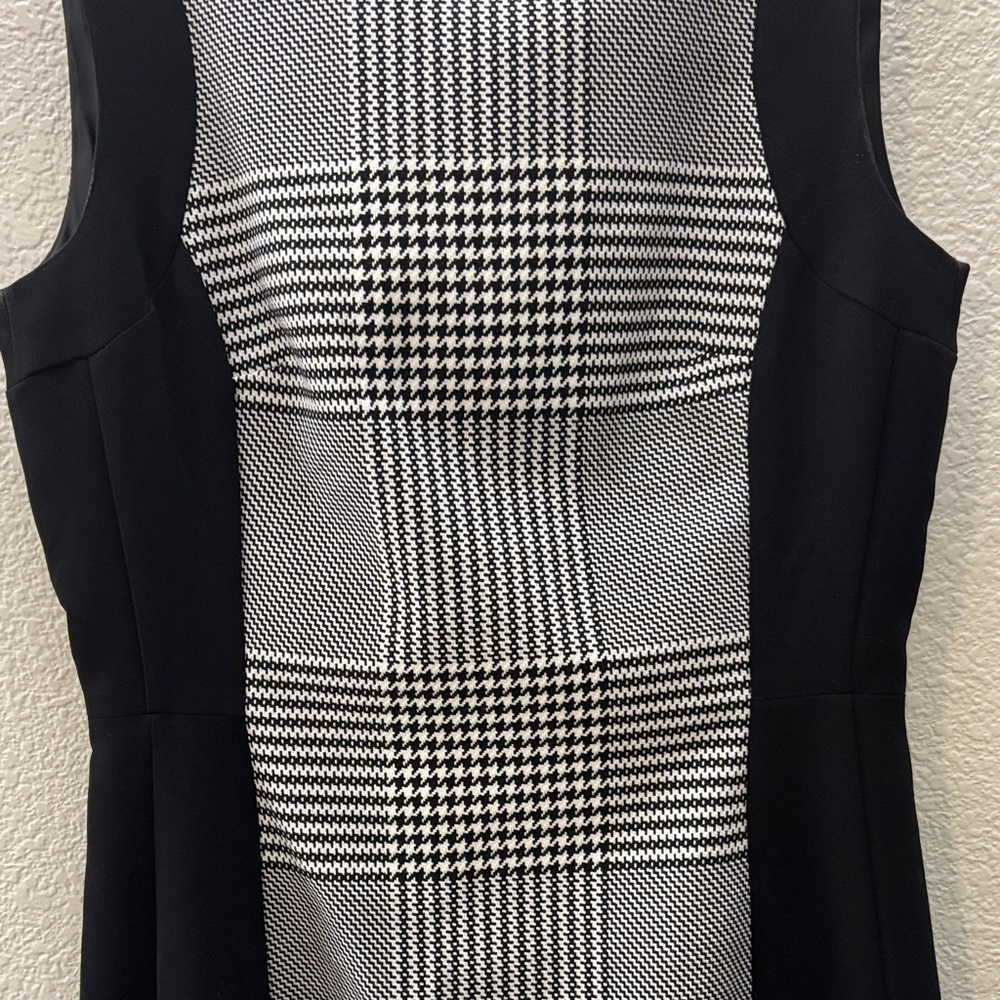 H&M Black and Gray Checkered Mini Dress - Picture 2 of 2